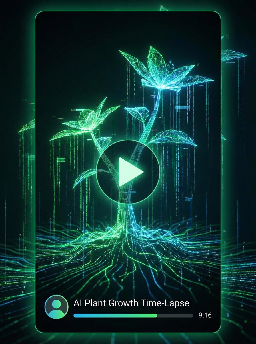 小马拉大车AI植物视频